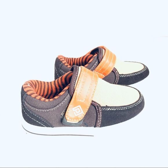 Dream Pairs Brown Orange Sneakers - Picture 3 of 6